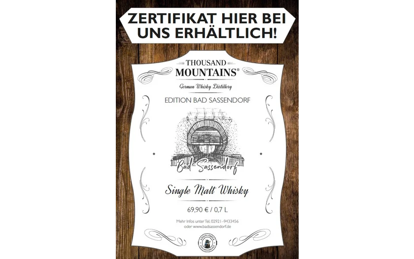 Plakat Whisky als Bild Single Malt Whisky aus Bad Sassendorf