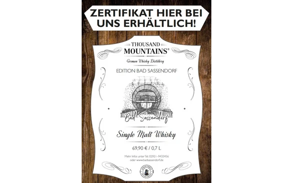 Single Malt Whisky aus Bad Sassendorf