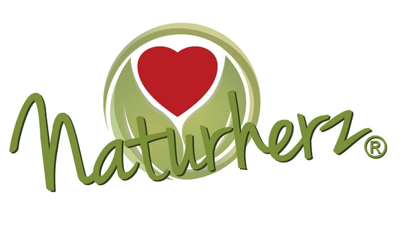 Das ist das Logo von Naturherz, einem Geschäft in Bad Sassendorf, in dem es verschiedene Produkte aus der Natur gibt, zum Beispiel Seifen und Shampoos, aber auch Tee und Nahrungsergänzungsmittel.